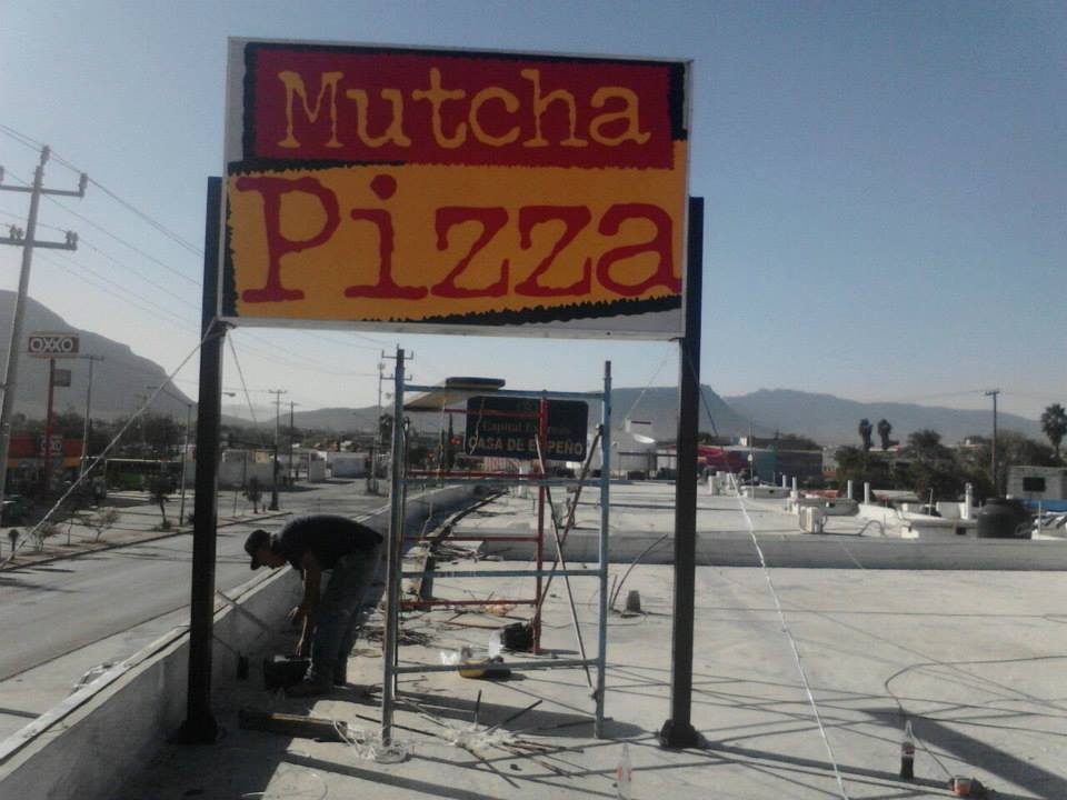 pizza letrero luminoso